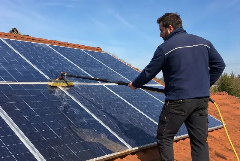Nettoyage et entretien de panneaux solaires à Saujon